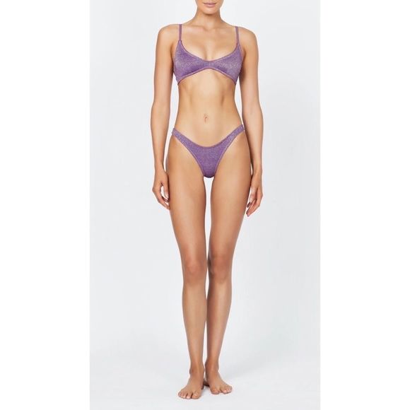 TRIANGL MAIA NORMAL- VIOLET SPARKLE SET NO BAG NEW WITH TAGS 💜 - Picture 4 of 7